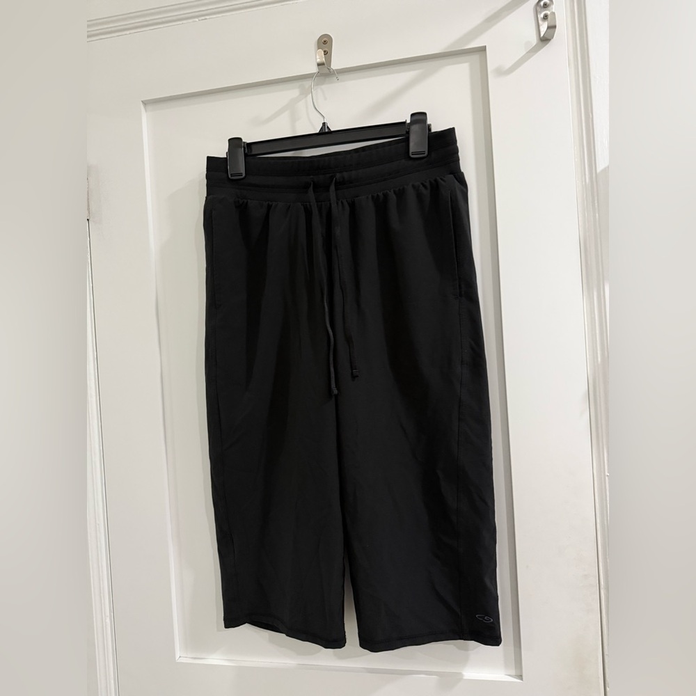 C9 by Champion black cropped wide leg sports pants